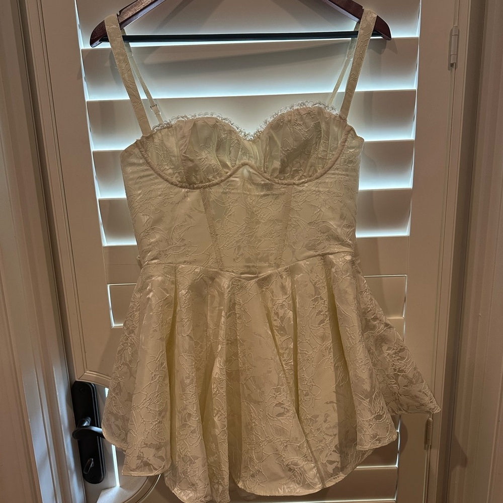Baby Boo Playsuit Elegant White Mini Dress